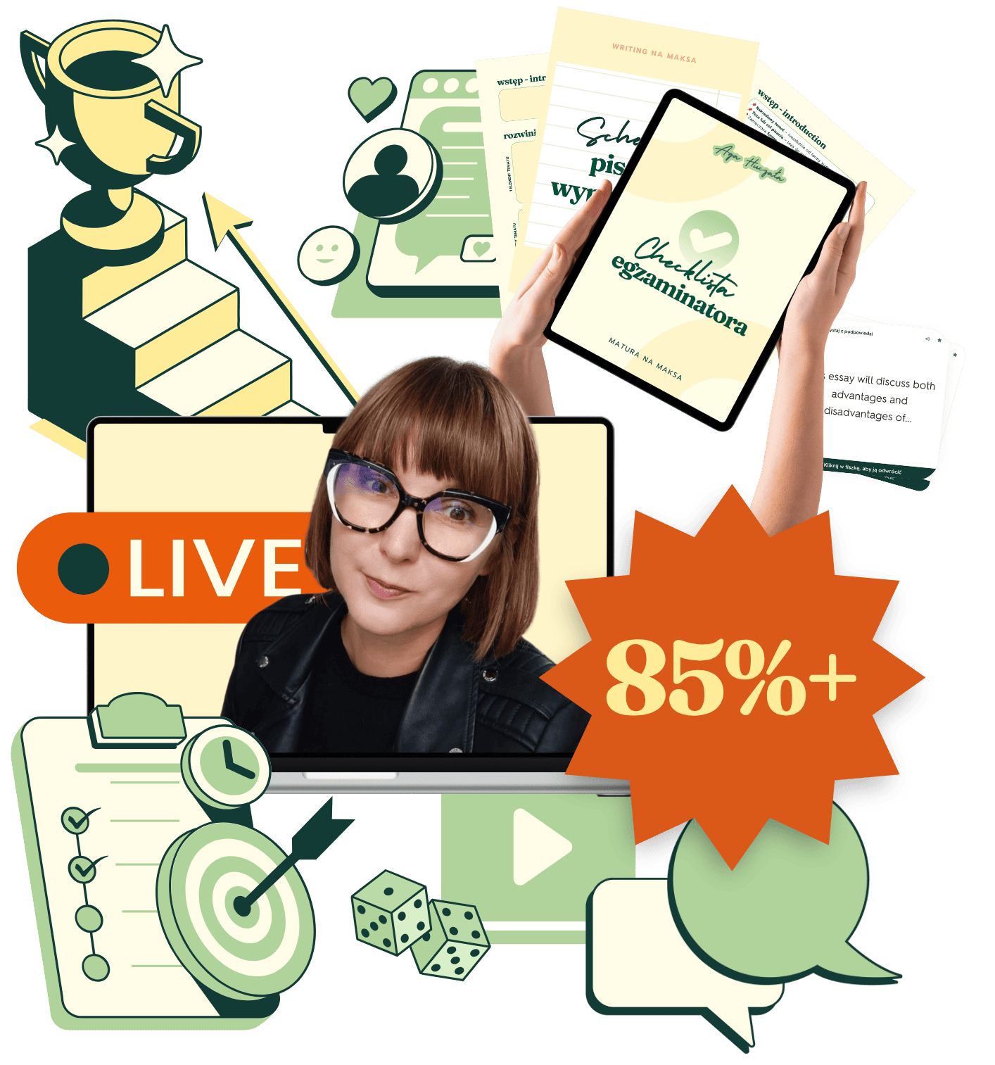 Zmień maturalny chaos w 85%+ z rozszerzonego angielskiego i ustnej: Matura na maksa