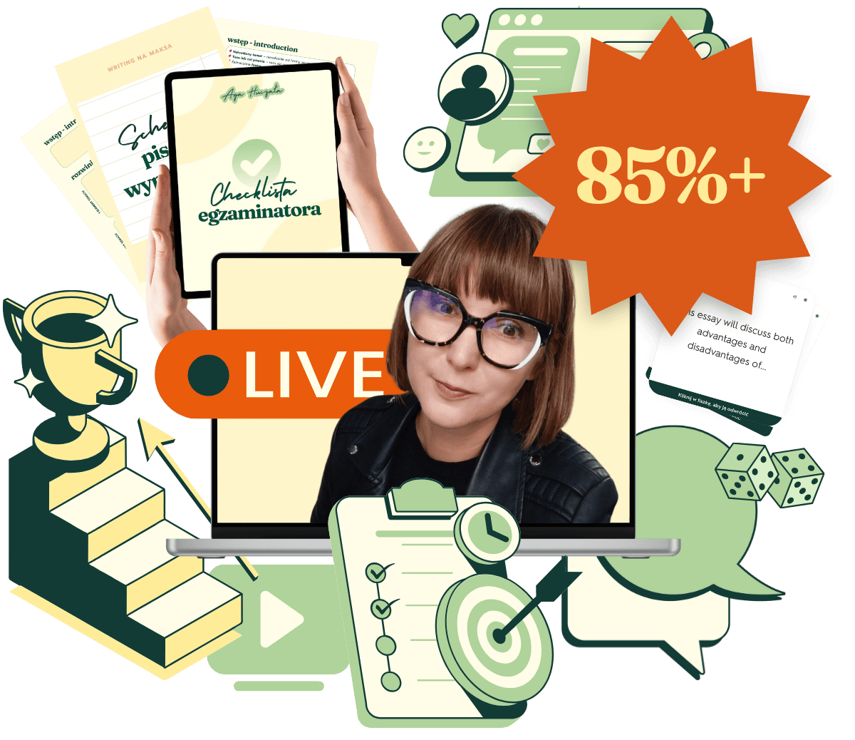 Zmień maturalny chaos w 85%+ z rozszerzonego angielskiego i ustnej: Matura na maksa